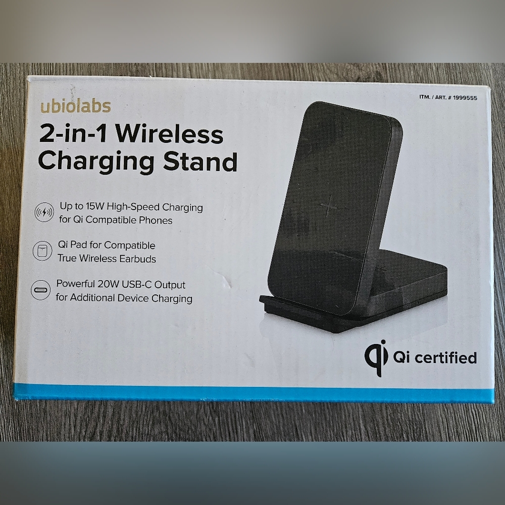 Ubiolabs 2-in-1 Wireless Charging Stand